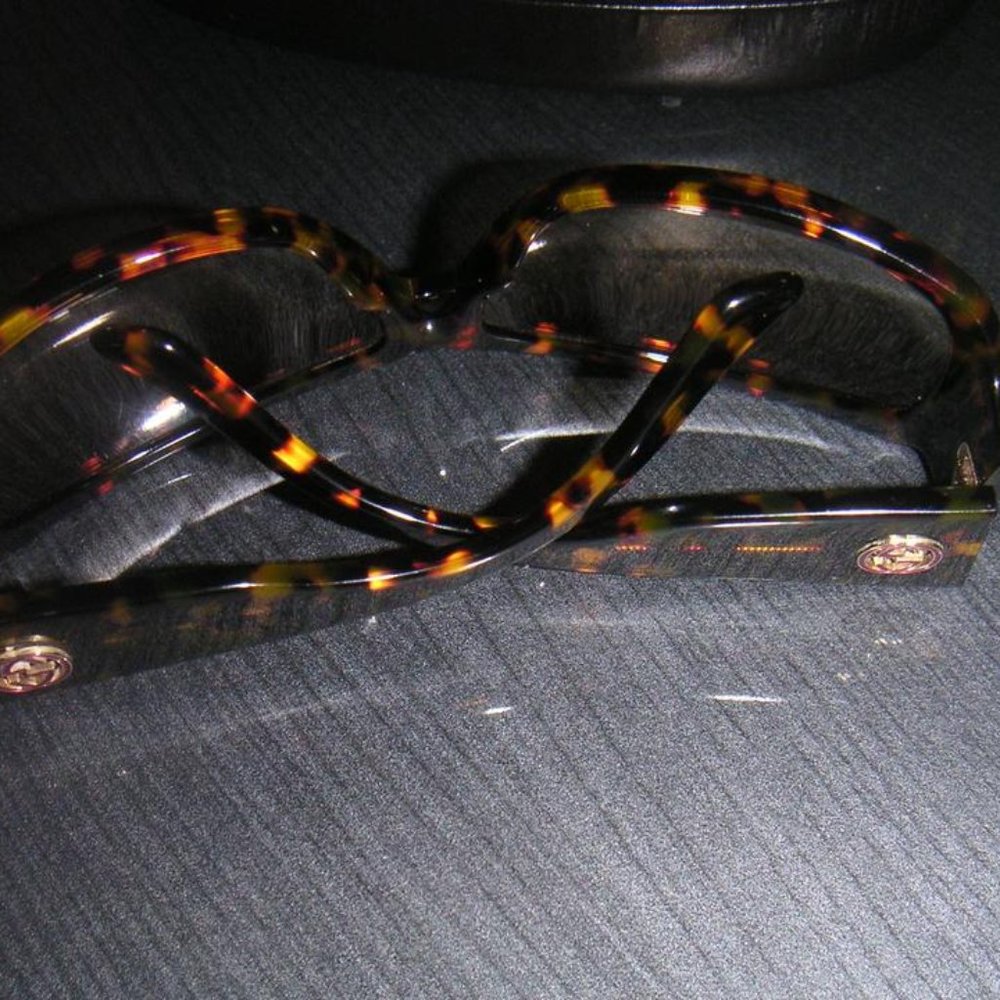 Auth Gucci Tortoise With Case Brown Shell Sunglas… - image 4